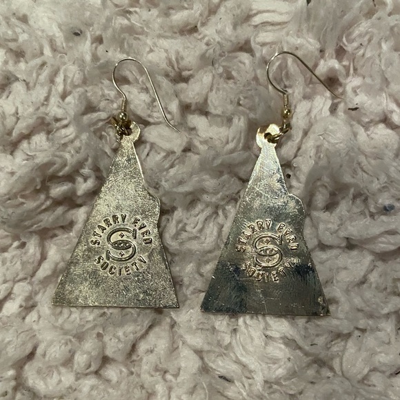 Art By Ciara Gold Plated Enamel Handmade Owl Earrings - Picture 2 of 3